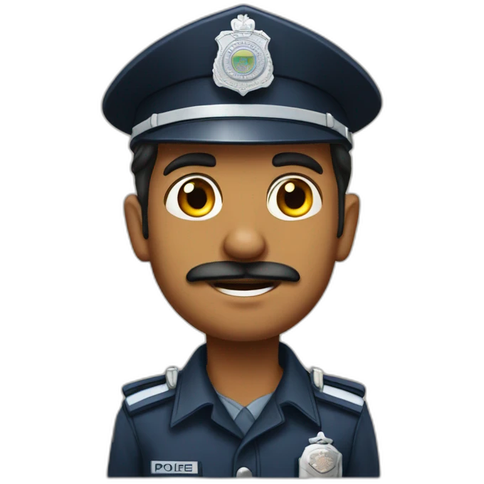 india police man emoji