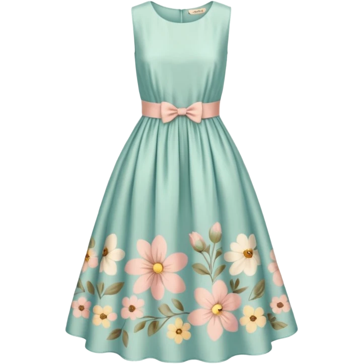 Cottagecore style  vintage material dress emoji
