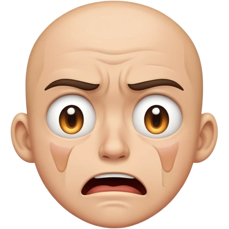 mad face crying emoji
