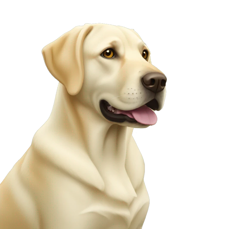 Yellow Labrador retriever emoji