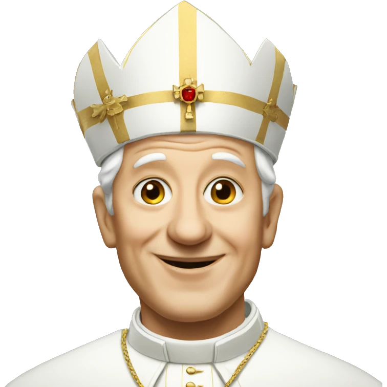 pope in a hat emoji