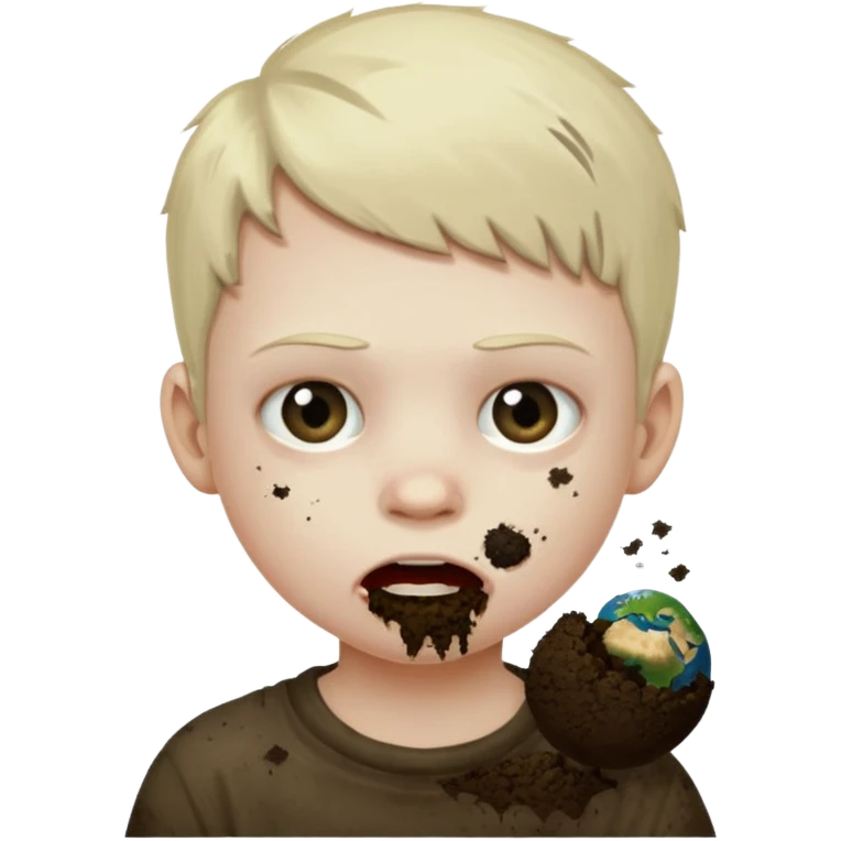 Make the 67 kid scary eating the earth emoji