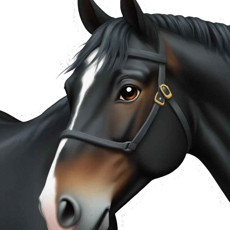 Black horse emoji