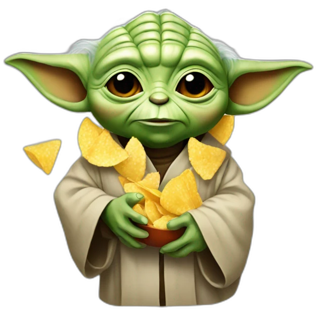 yoda with chips  emoji