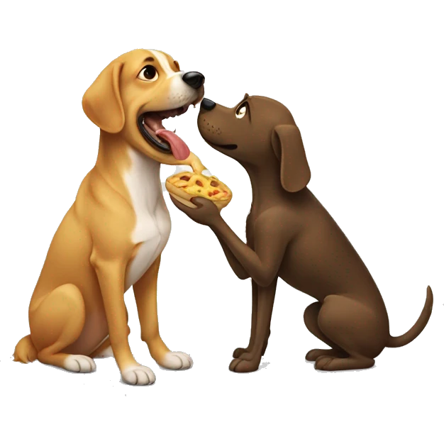 Dog eating hoy doggo  emoji