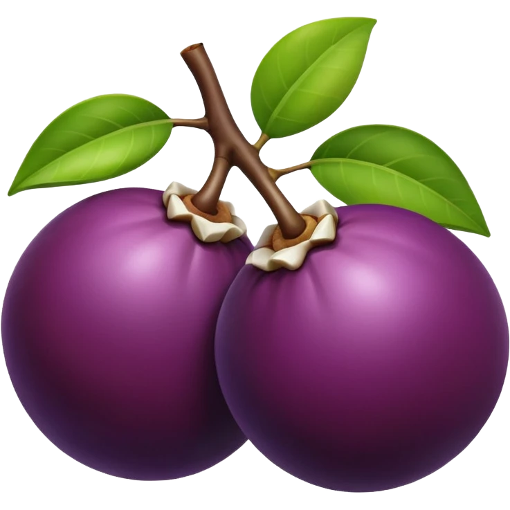 Mangosteen emoji