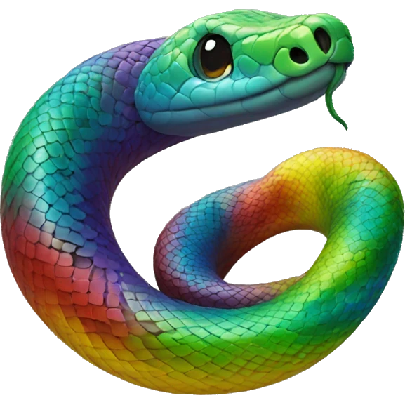 rainbow snake  emoji