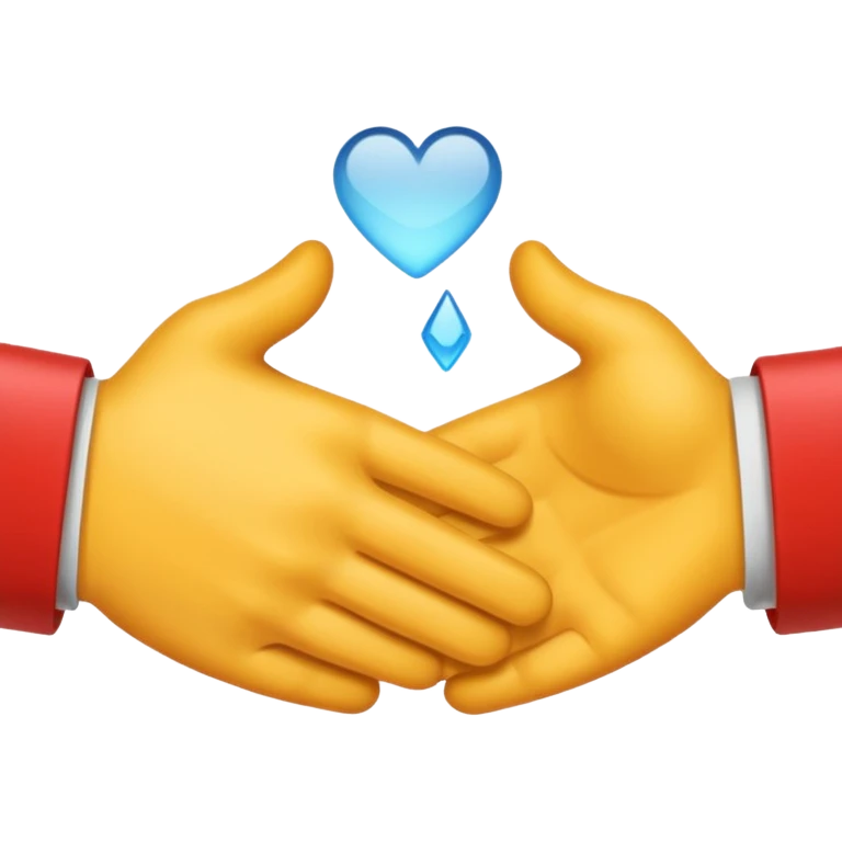 Dos manos saludandose emoji