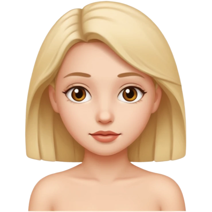 a fully naked girl emoji