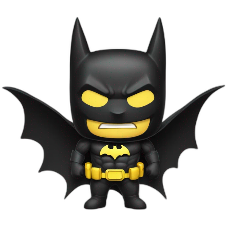 Batman with costum pikachu  emoji