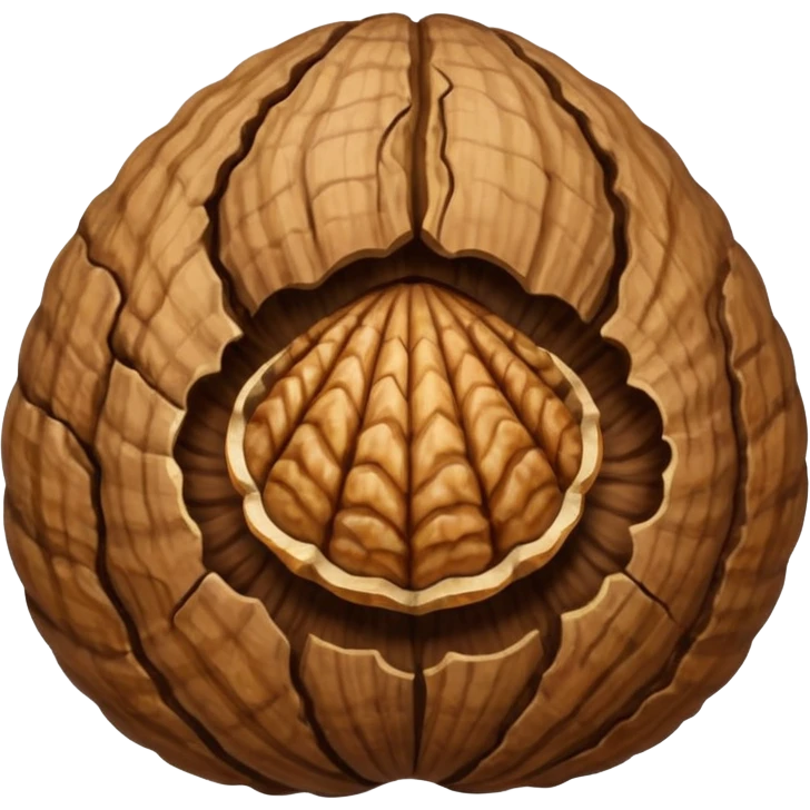 walnut with shell emoji