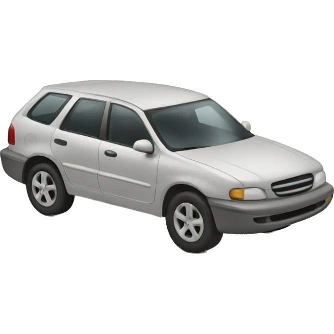 Note on a car emoji