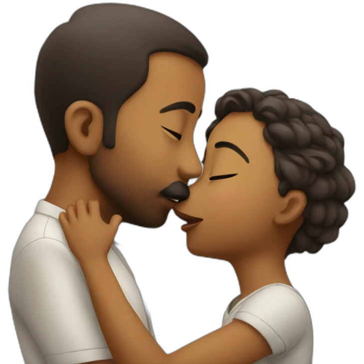 biju 1 kissing biju 2 and 3 emoji