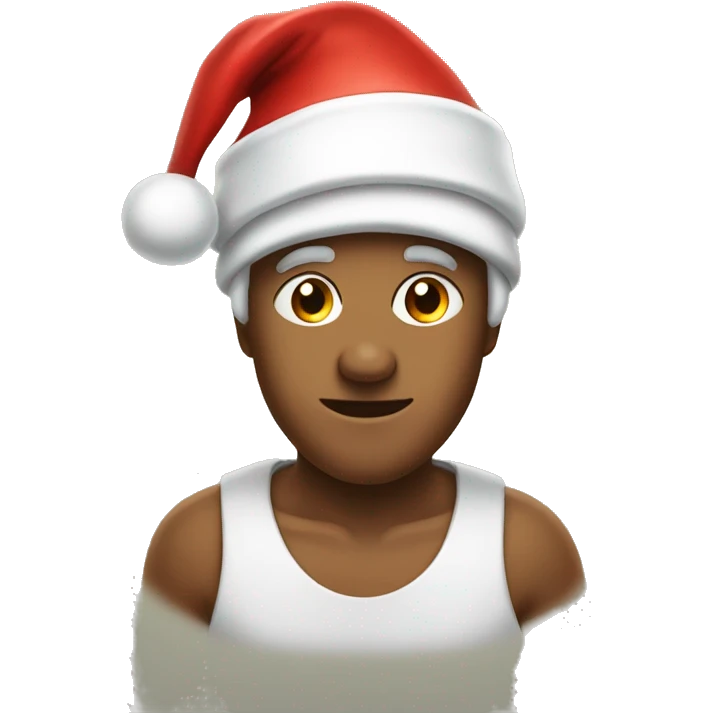 Gigenrman wearing Santa hat  emoji