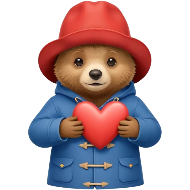 paddington haciendo un corazón  emoji
