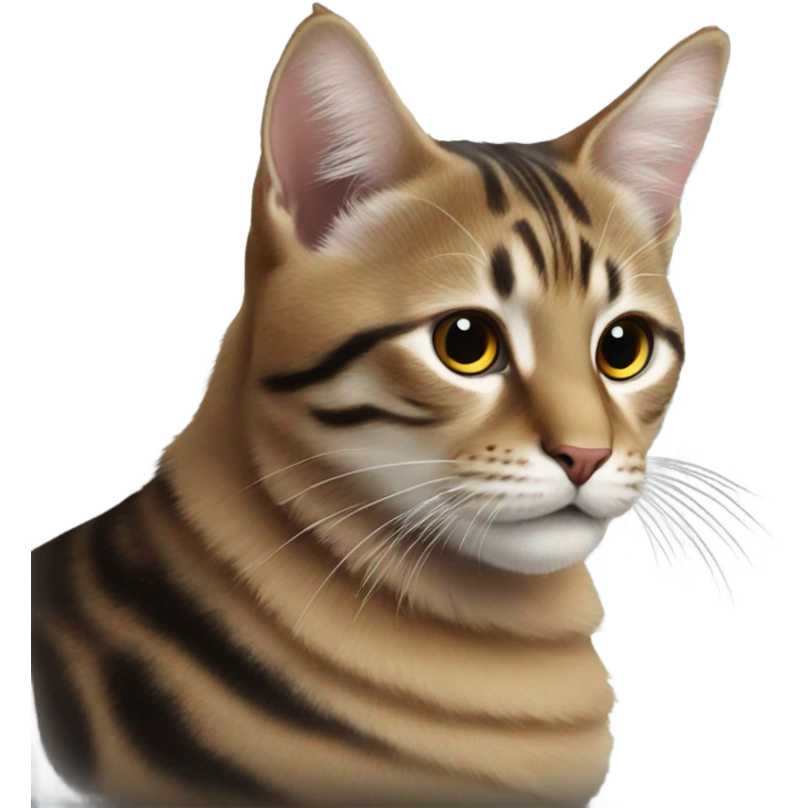 Черная кошка с бантиком emoji