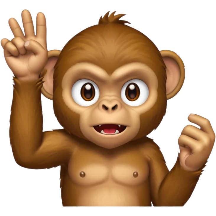 A  mokey flipping you off emoji