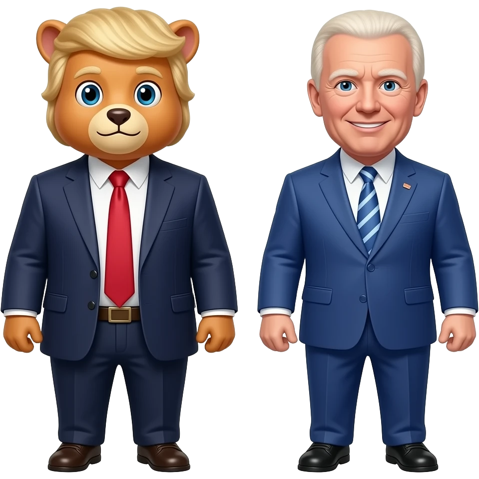 donald trump as an animal with joe biden as a animal too emoji