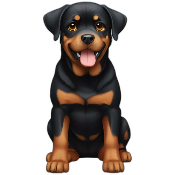 Rotweiler with wings emoji