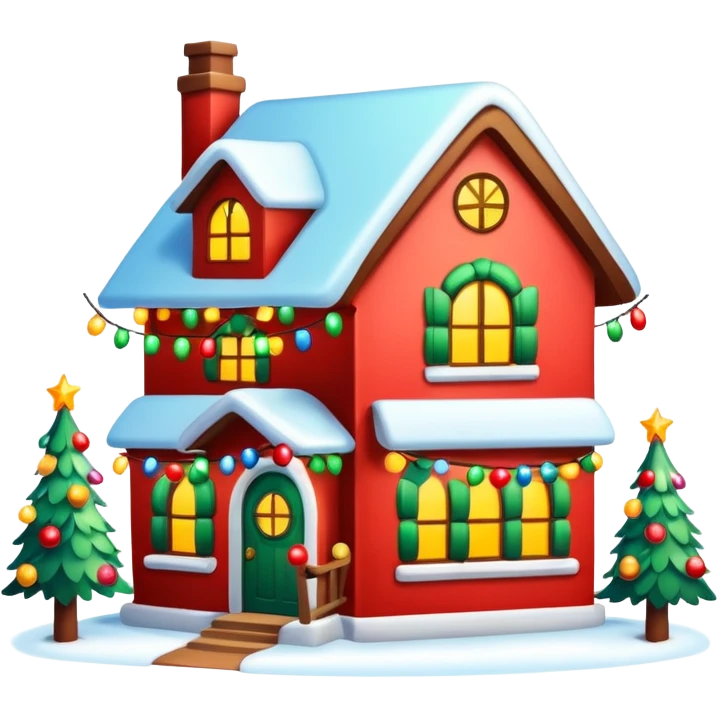 Christmas house  emoji