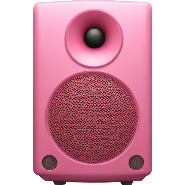 Rose pink speakers  emoji