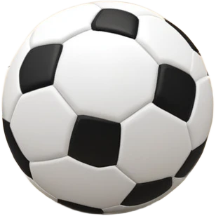 A close-up of a mini football (futsal) ball on the court, with the goals and boundary lines visible in the background. The scene captures the small-scale, fast-paced nature of futsal, emphasizing the ball's precision and the smooth playing surface. emoji