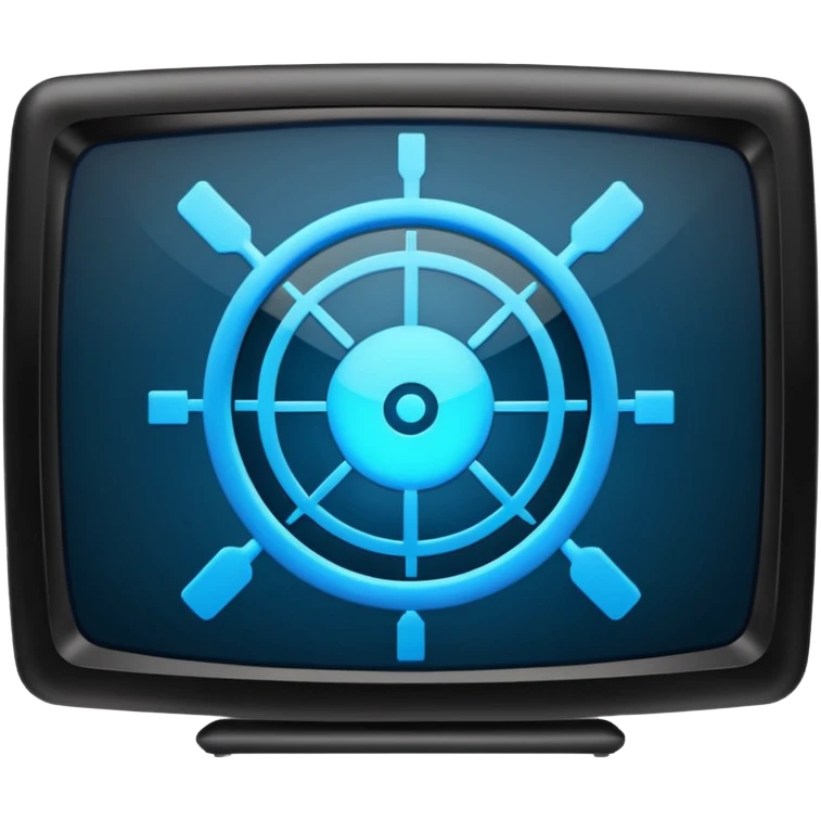 TV screen with crosshairs emoji