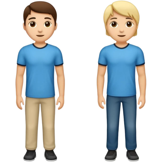 dos estudiantes universitarios cuerpo completo piel blanca  emoji