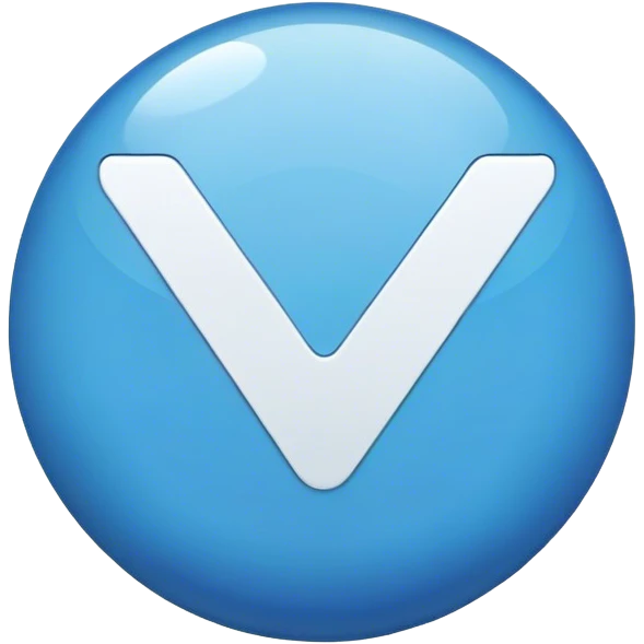 round blue tick  emoji