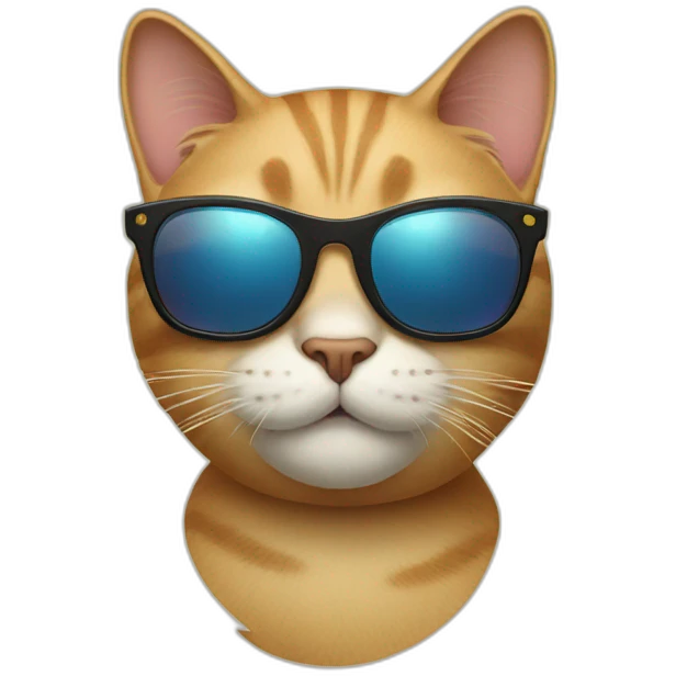Cat with sunglasses emoji