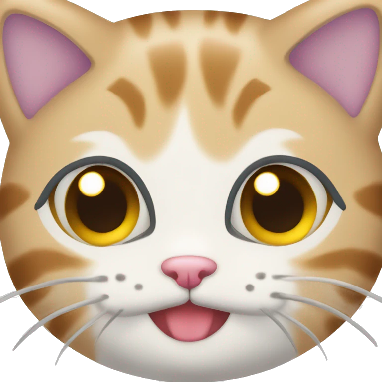 Kawaii cat emoji