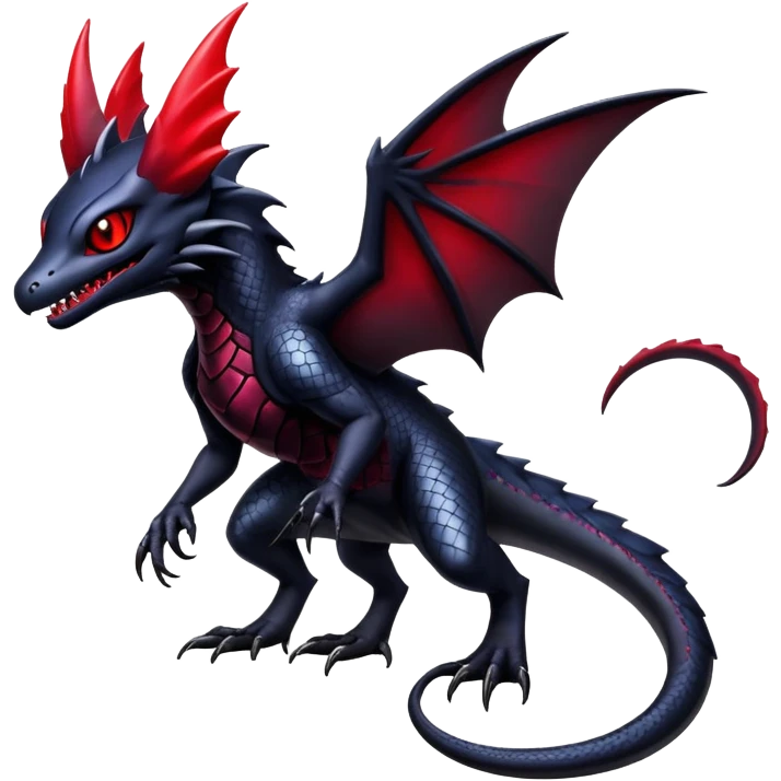 Shiny Epic Badass Gothic Noibat-Salandit-Nargacuga-Hybrid emoji