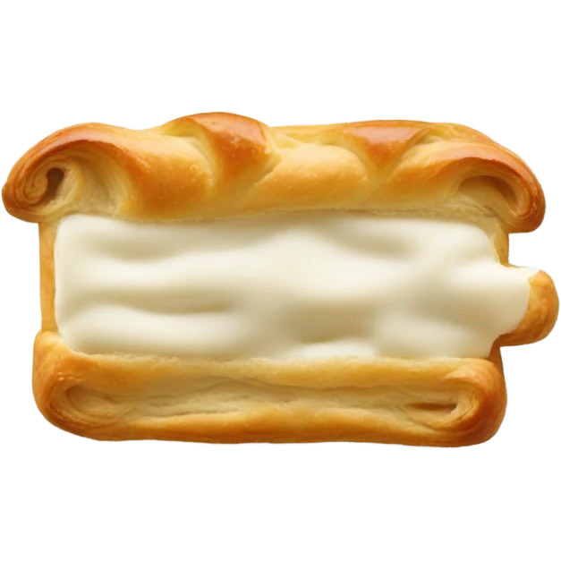 Rectangular cream cheese danish  emoji