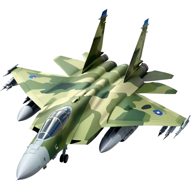 SU-35 Jet - Sukhoi (Model Year: 2020) (Iconic colour: Camouflage green) emoji