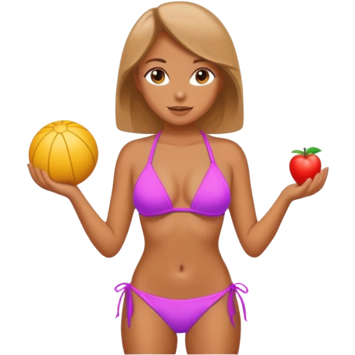 Girls with a 👙 
 emoji