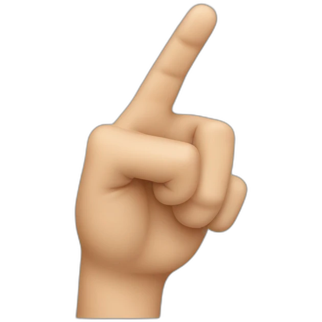 finger pointing emoji