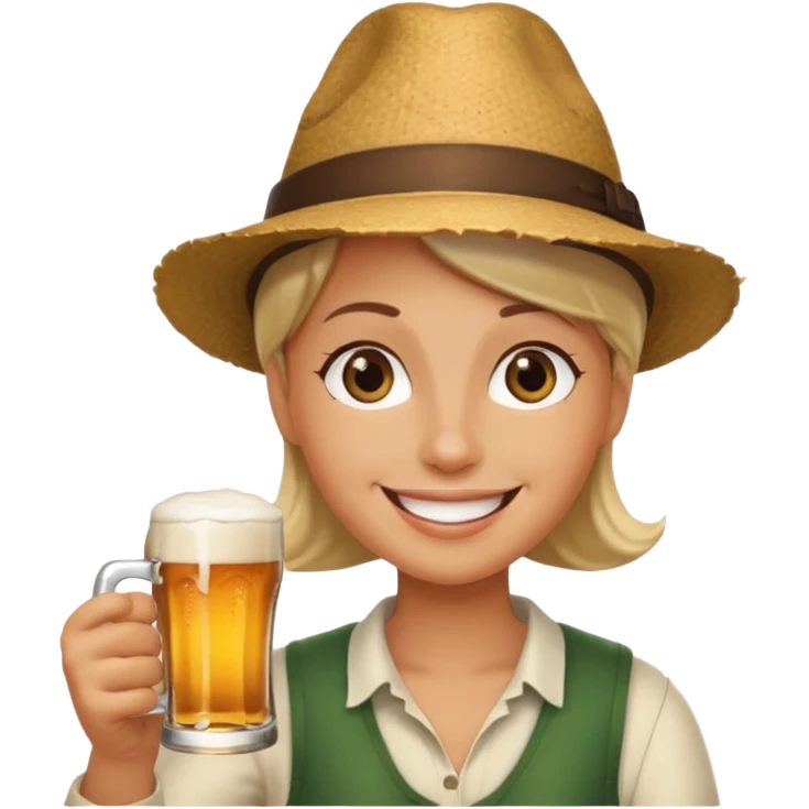 😁 drinking beer emoji