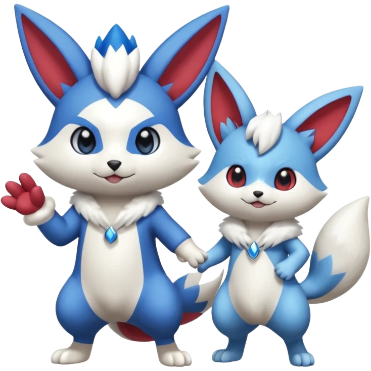 Zangoose-Meowstic-Minccino-Delcatty-Pachirisu-fusion emoji