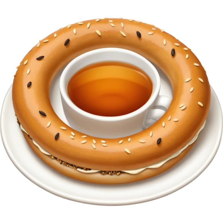 1 simit 1 Çay emoji