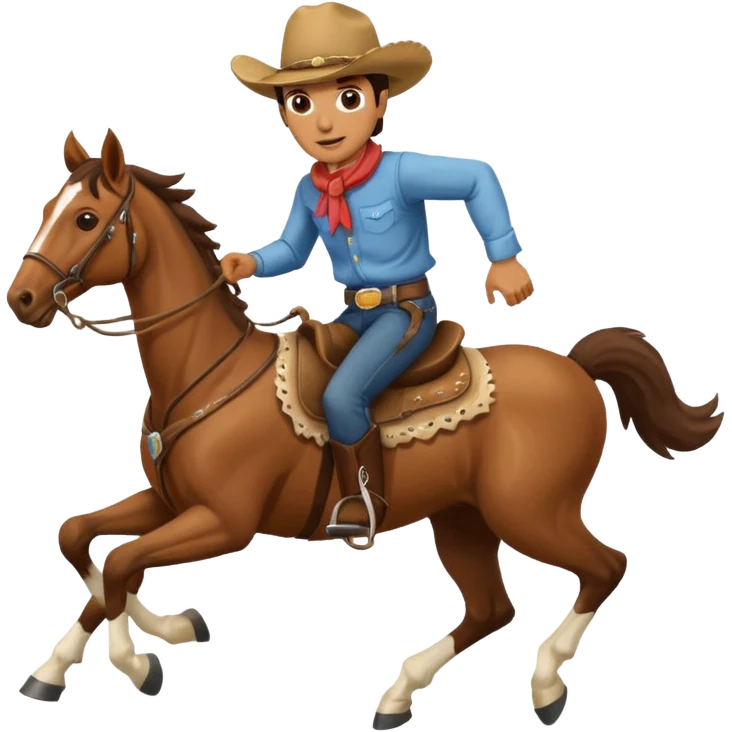 man on horse emoji