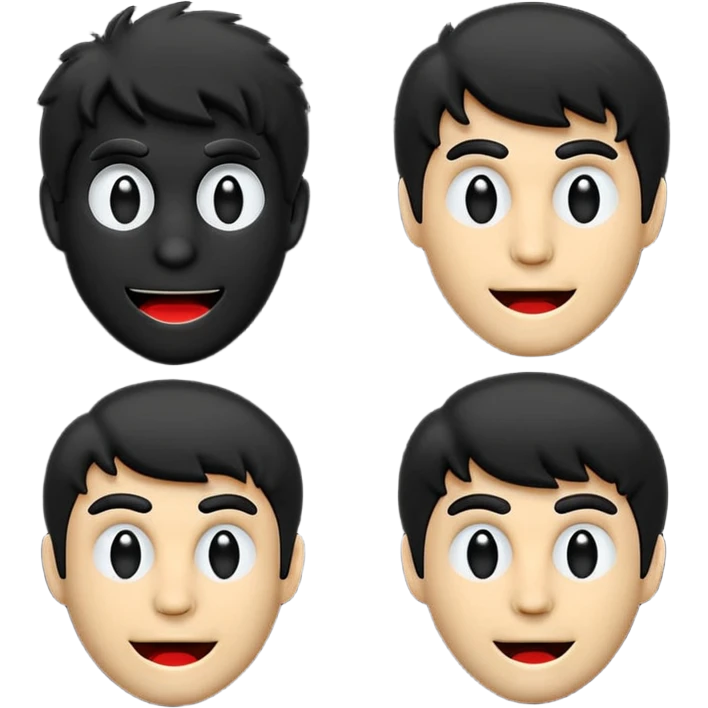 GENERAME  ENTRE 3 Y 5  ICONOS TIPO EMOJI SILUETEADOS SIN FONDO   ESTILO RETRO OCHENTERO CON LA TEMATICA DE LA PELICULA An American Werewolf in London (Un hombre lobo americano en Londres) emoji