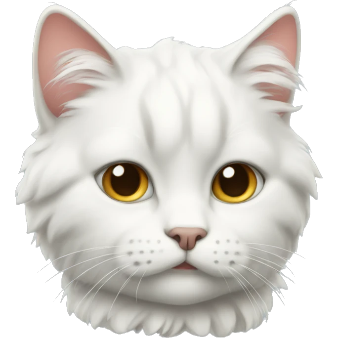 white tufted cat emoji