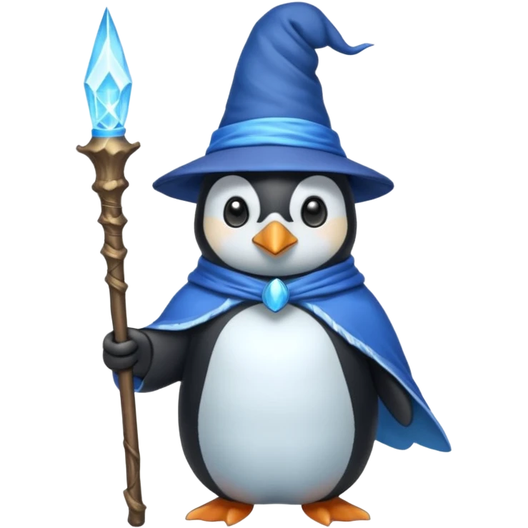 Penguin Wizard emoji