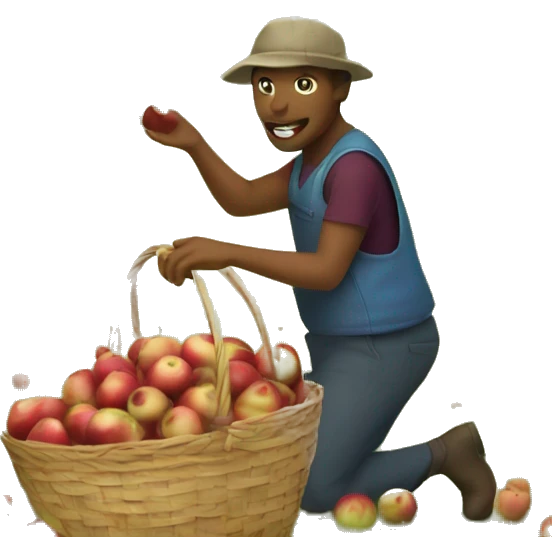 Apple picking  emoji