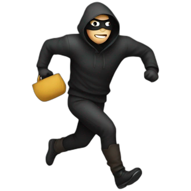thief running emoji
