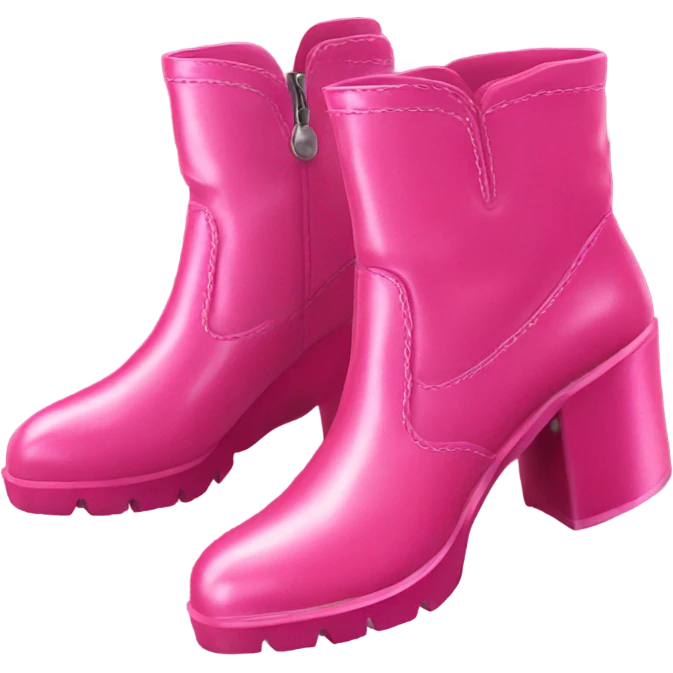 Pink boots emoji