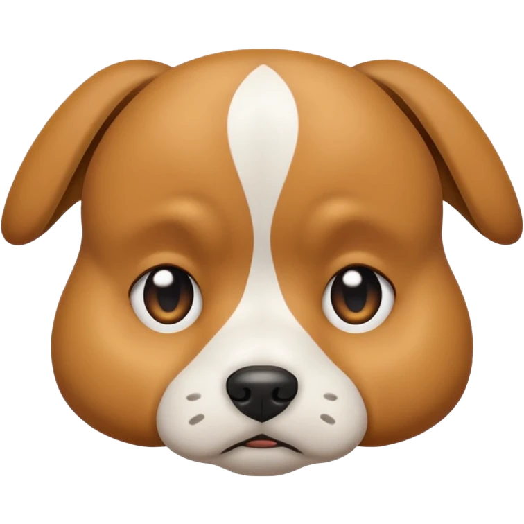Dog nodding in disappointment emoji