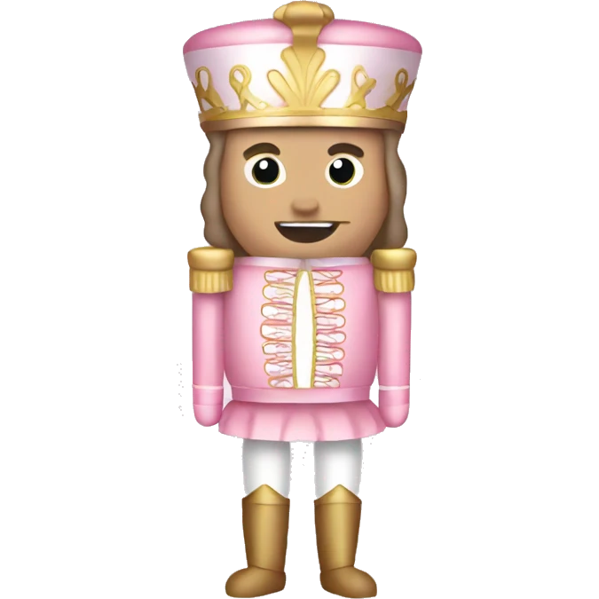 Light pink nutcracker emoji