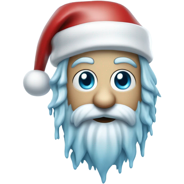 Freaky Santa ice mode emoji