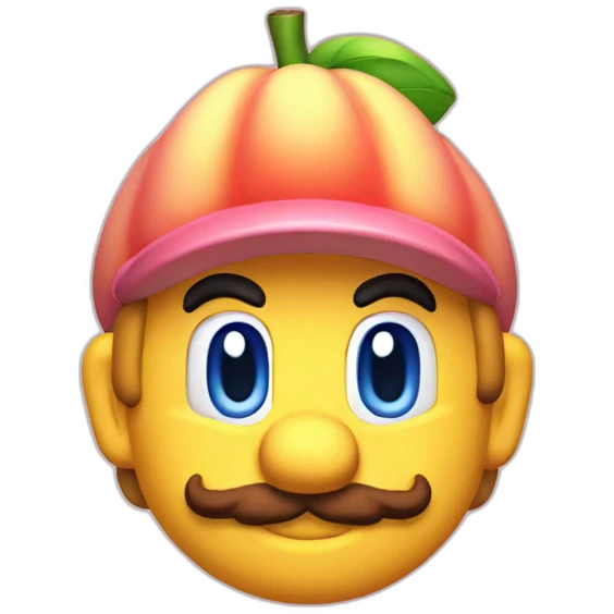 mario peach emoji